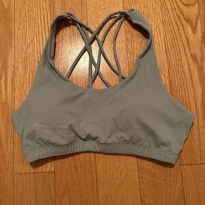 Sol & Mane Green/Grey Crossback Sports Bra